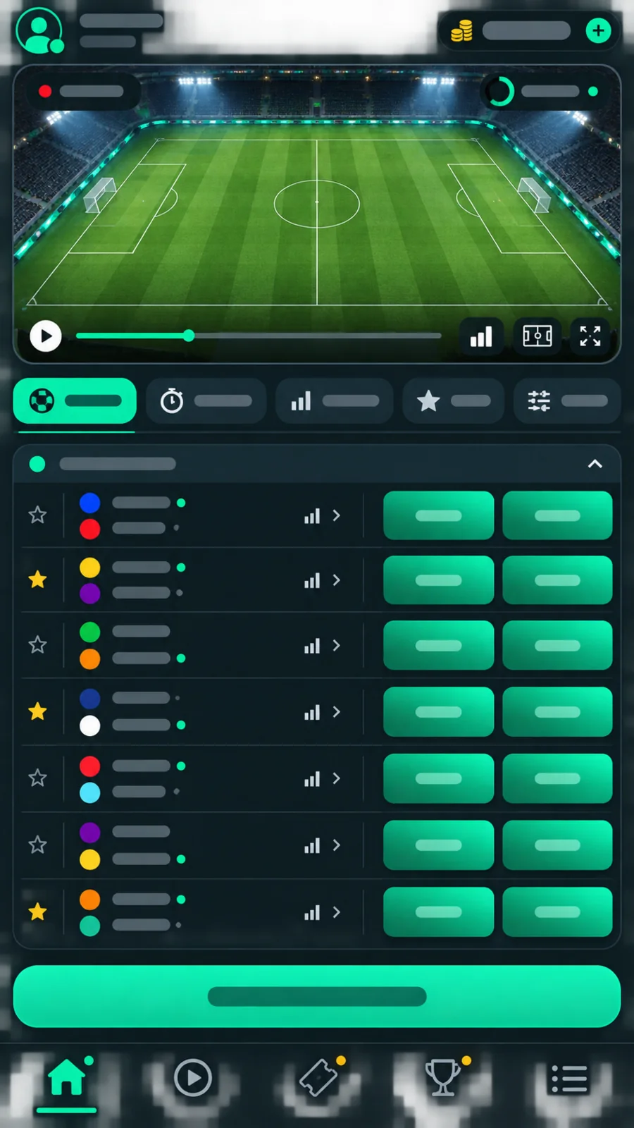 Scommesse sportive nell'app PLANBET